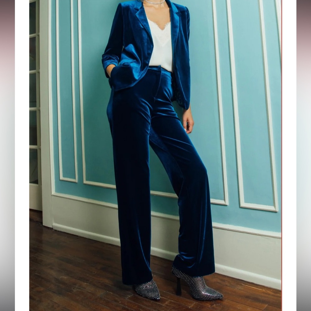 Fab’rik Claudell Velvet Wide Leg Pant, size Small